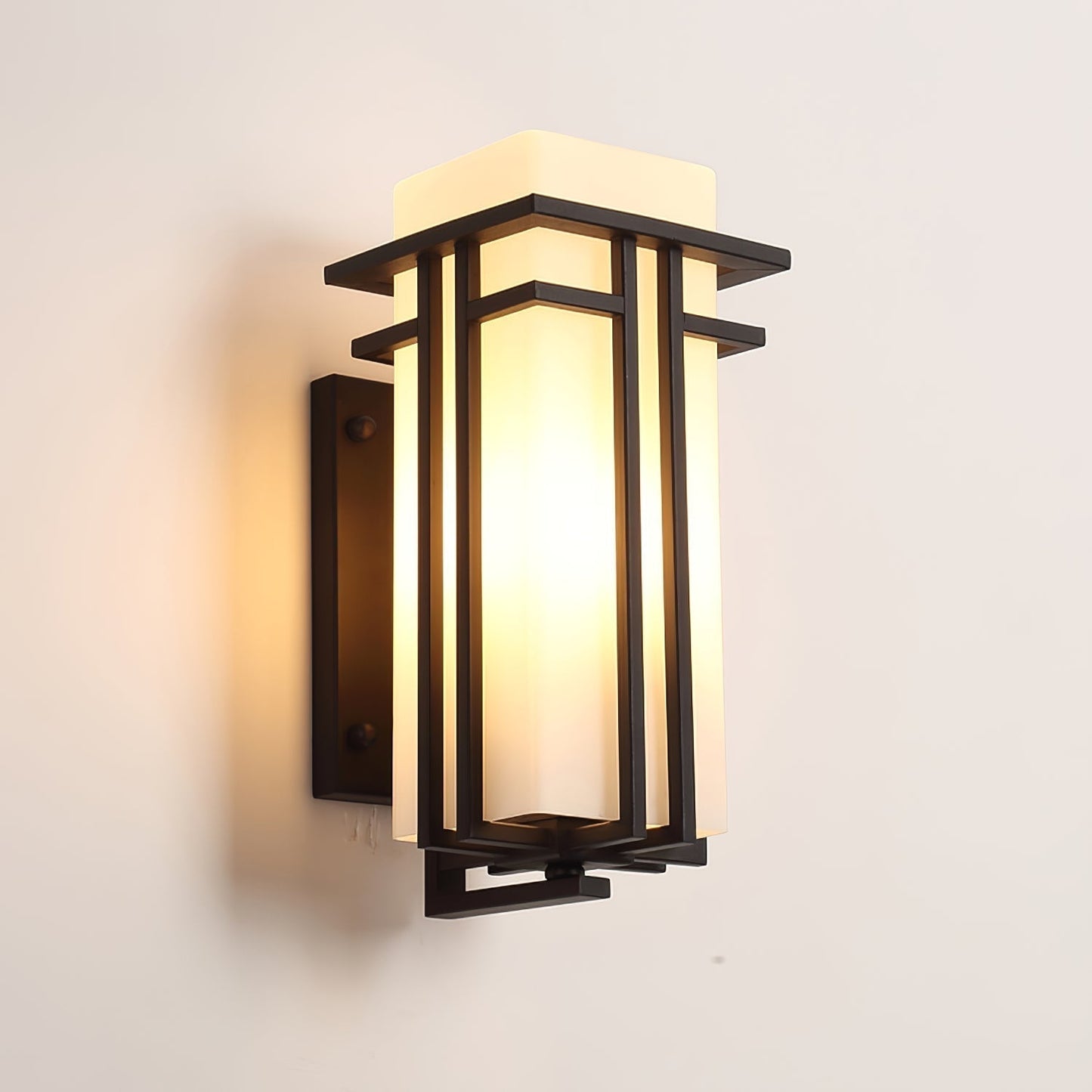 Vintage Metal Glass LED Outdoor Wall Lantern