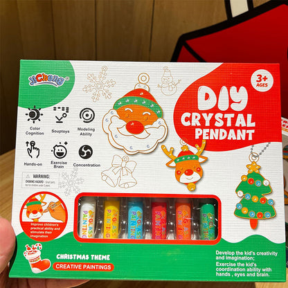 Fun Kids Jewelry Making Kit with Sparkly Crystal Pendant
