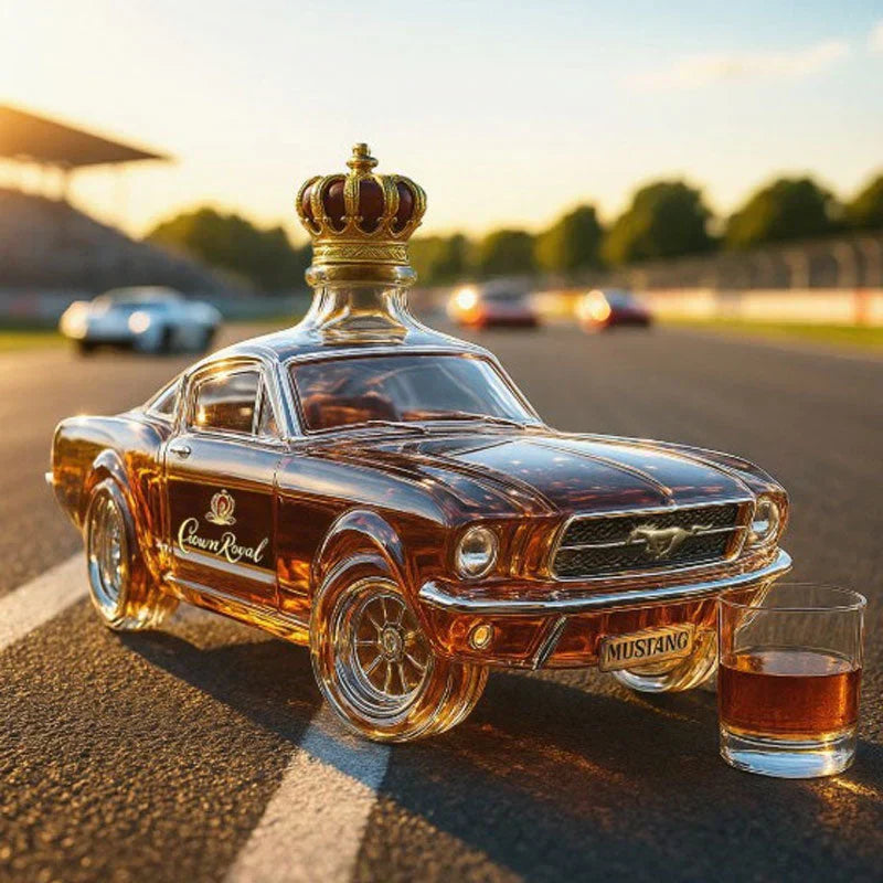 Unique Bronco Engraved Whiskey Decanter