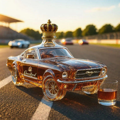 Unique Bronco Engraved Whiskey Decanter