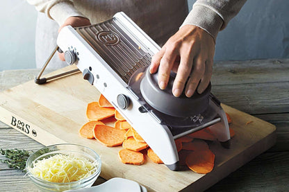 Easy Slice Mandoline Food Slicer – Sharp Adjustable Blades - Fesara