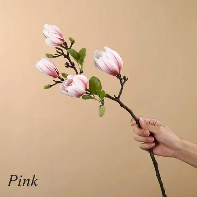Beautiful Fake Magnolia Floral Arrangement Stems