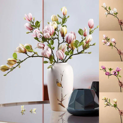 Beautiful Fake Magnolia Floral Arrangement Stems