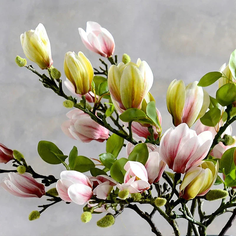Beautiful Fake Magnolia Floral Arrangement Stems