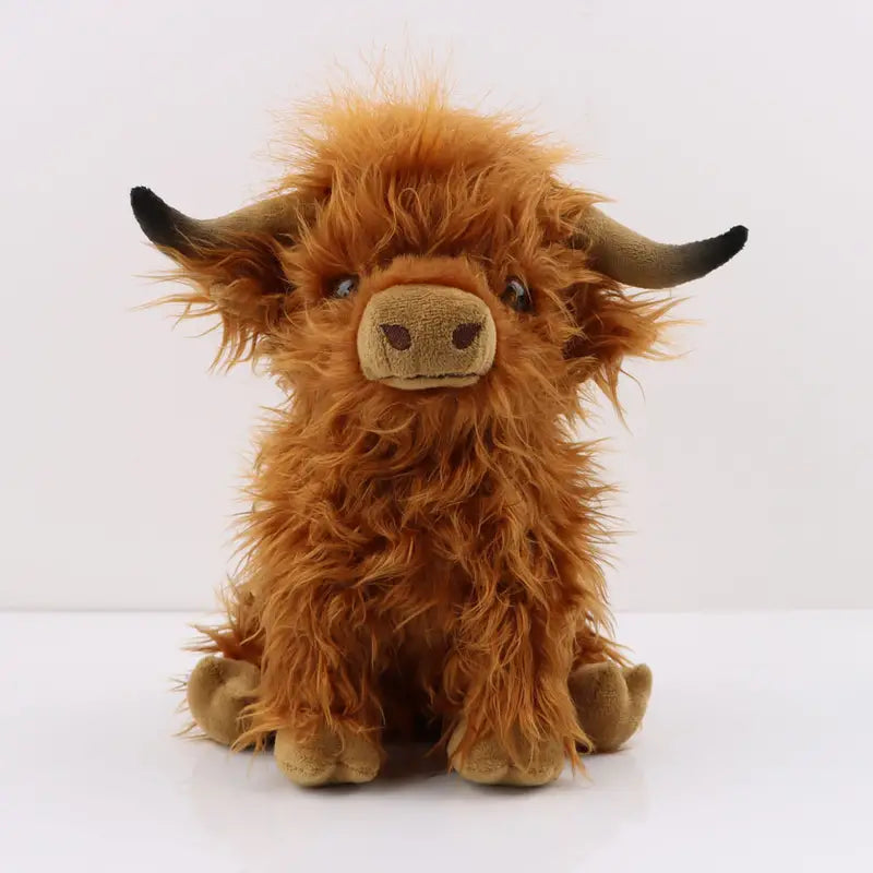 Soft Cuddly Highland Cow Plush Toy - Fesara