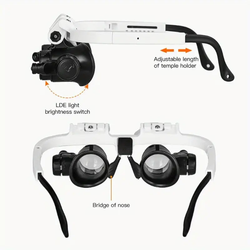 Bright LED Magnifying Glass with Adjustable Zoom