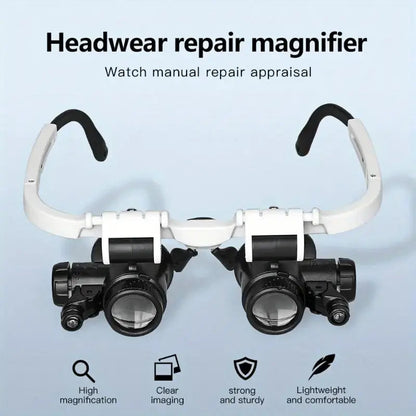 Bright LED Magnifying Glass with Adjustable Zoom