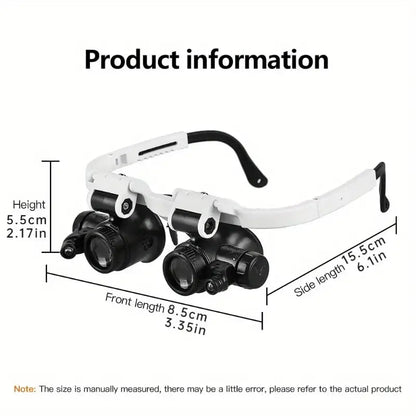 Bright LED Magnifying Glass with Adjustable Zoom