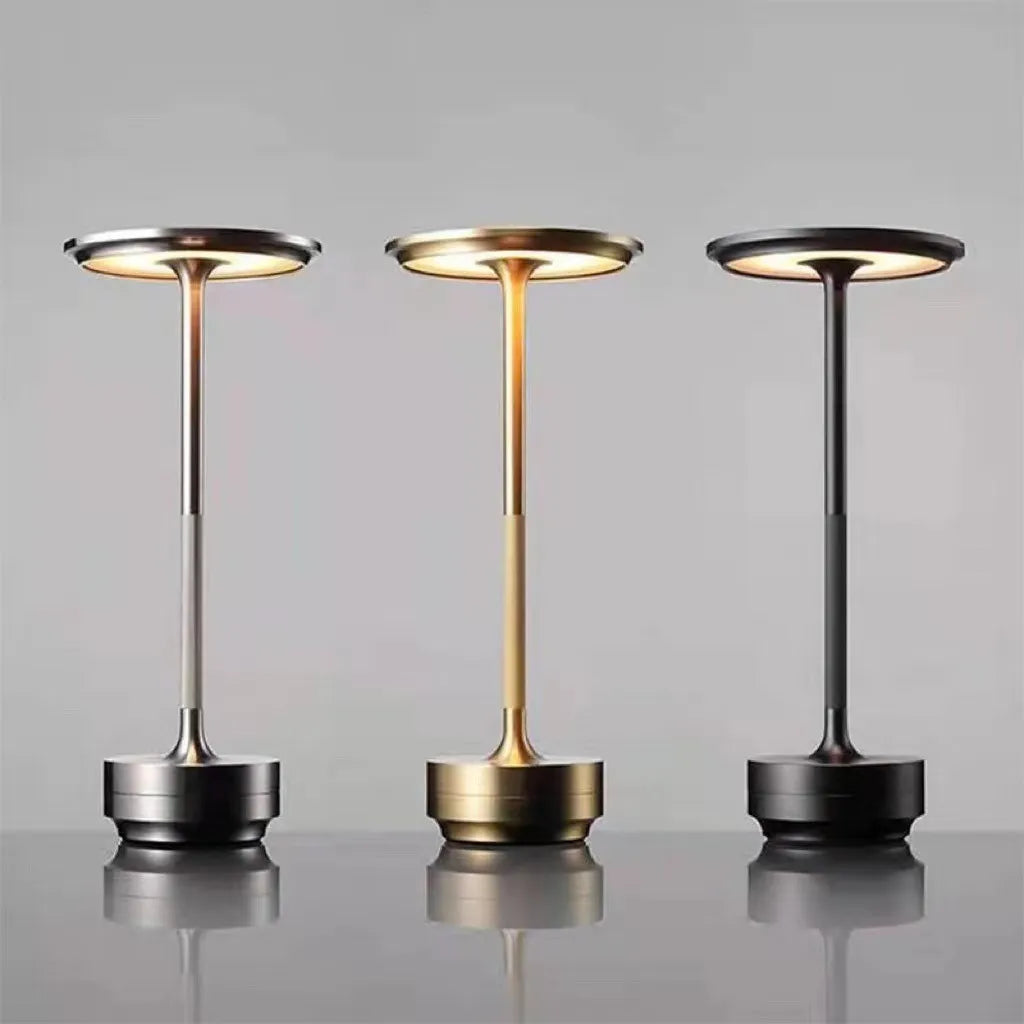 Metallic Adjustable Desk Lamp with Vintage Style