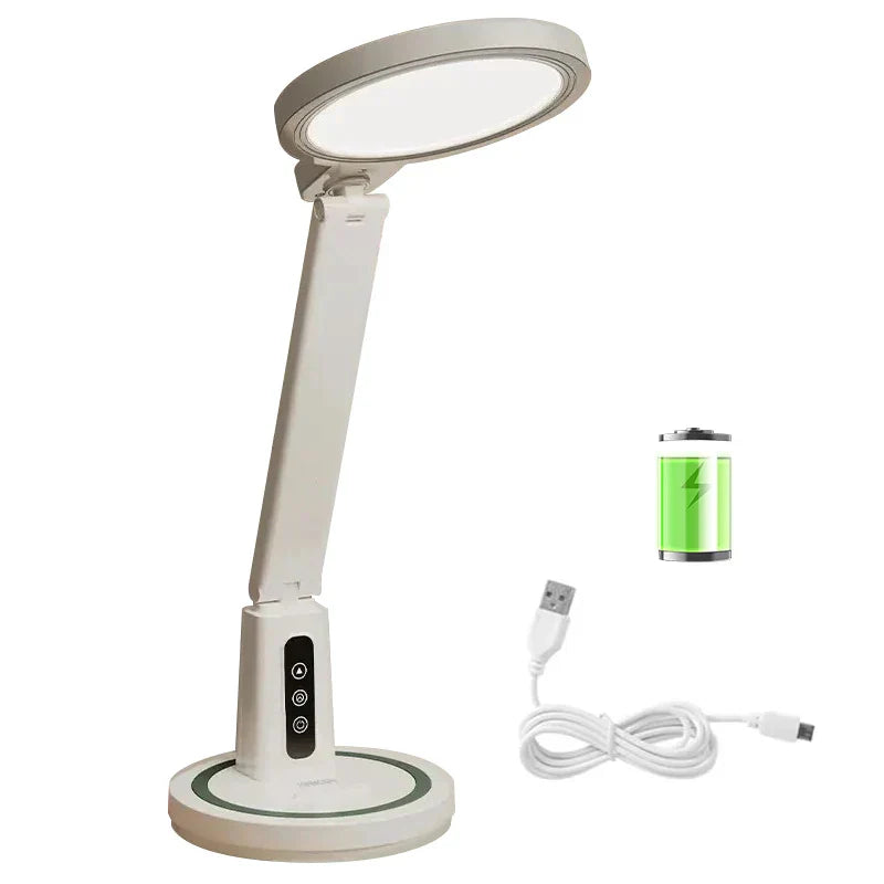 Bright LED Table Lamp with Digital Clock