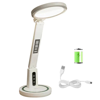 Bright LED Table Lamp with Digital Clock