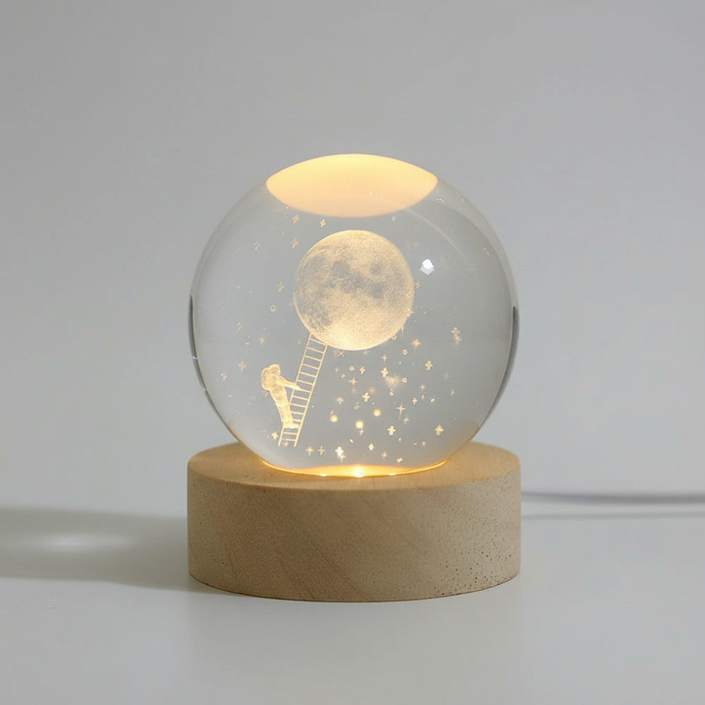 Personalized LED Table Lamp - Star Design