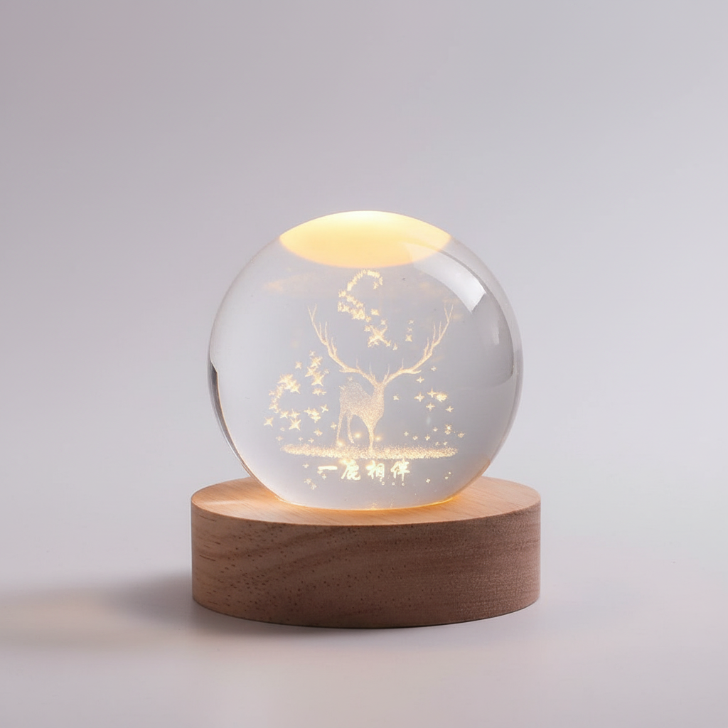Personalized LED Table Lamp - Star Design