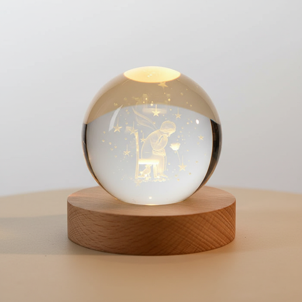 Personalized LED Table Lamp - Star Design