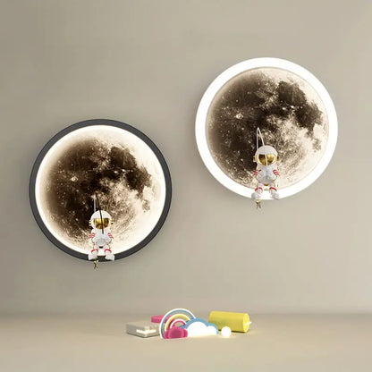 Modern LED Moon Wall Light Fixture