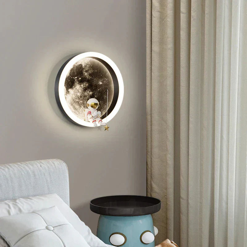 Modern LED Moon Wall Light Fixture