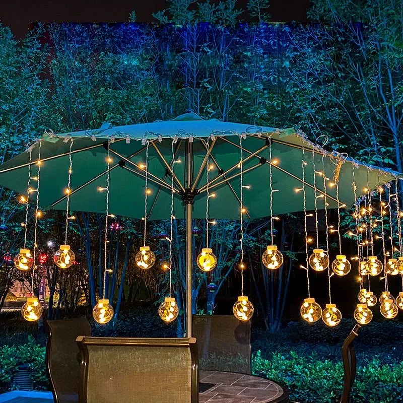Fesara Outdoor String Lights Waterproof Warm White LEDs