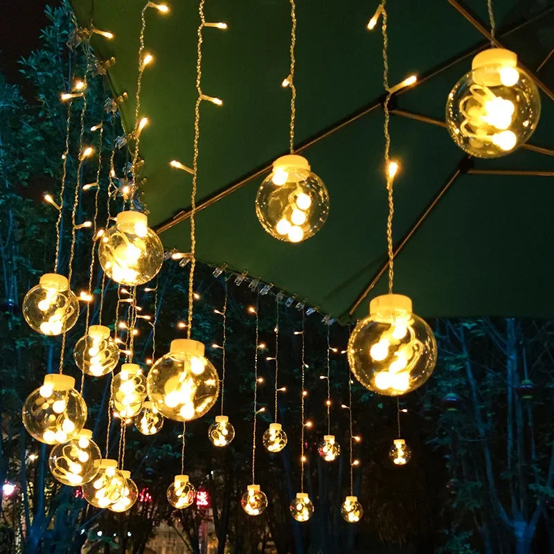 Fesara Outdoor String Lights Waterproof Warm White LEDs