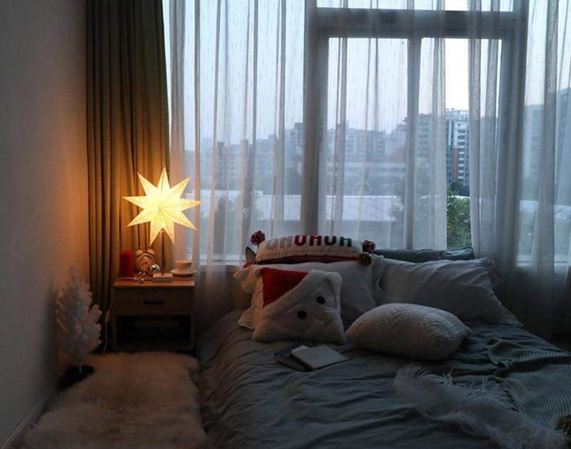 Warm Glow LED Table Lamp - Wooden Base Bedroom Light