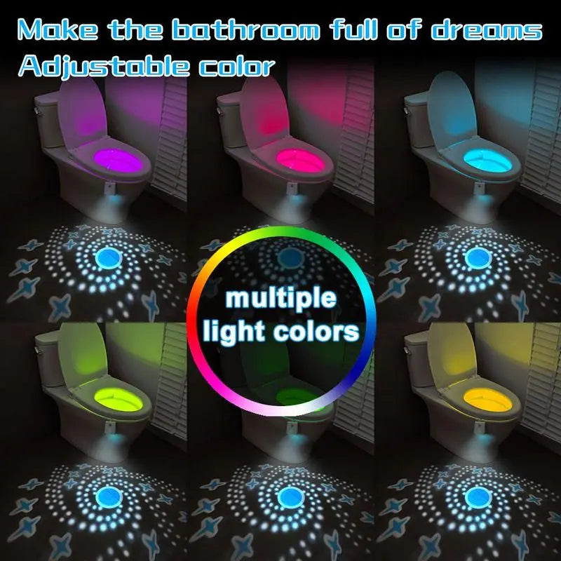 Motion Activated LED Toilet Night Light