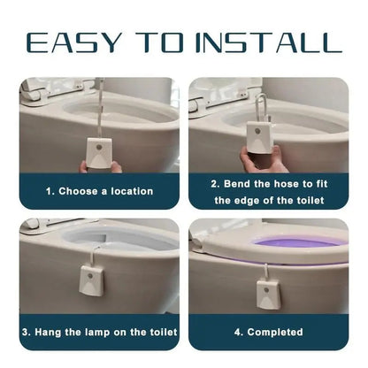 Motion Activated LED Toilet Night Light