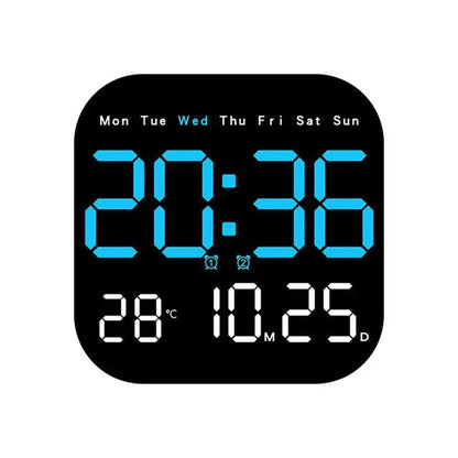 Smart LED Digital Clock with Remote and Temperature