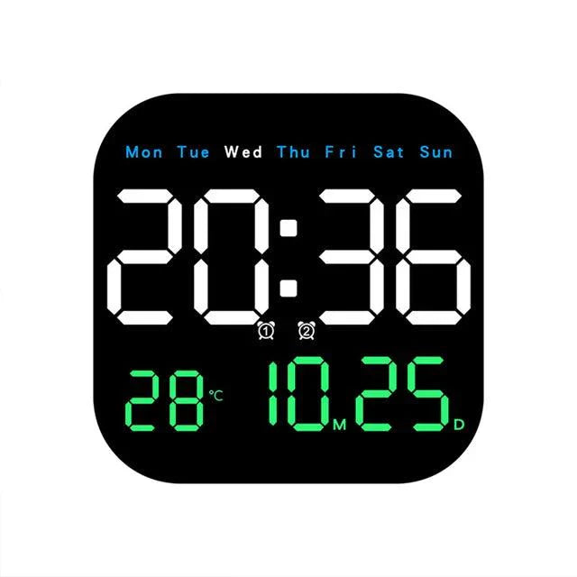 Smart LED Digital Clock with Remote and Temperature - Fesara