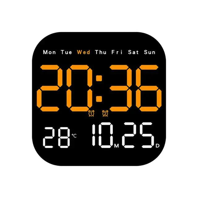 Smart LED Digital Clock with Remote and Temperature