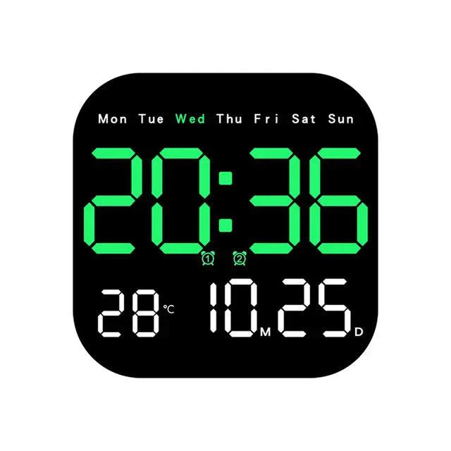 Smart LED Digital Clock with Remote and Temperature