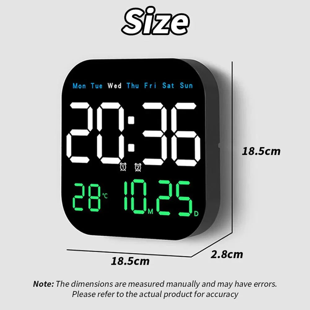 Smart LED Digital Clock with Remote and Temperature