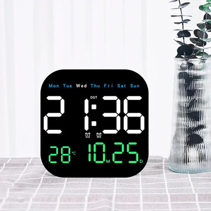 Smart LED Digital Clock with Remote and Temperature
