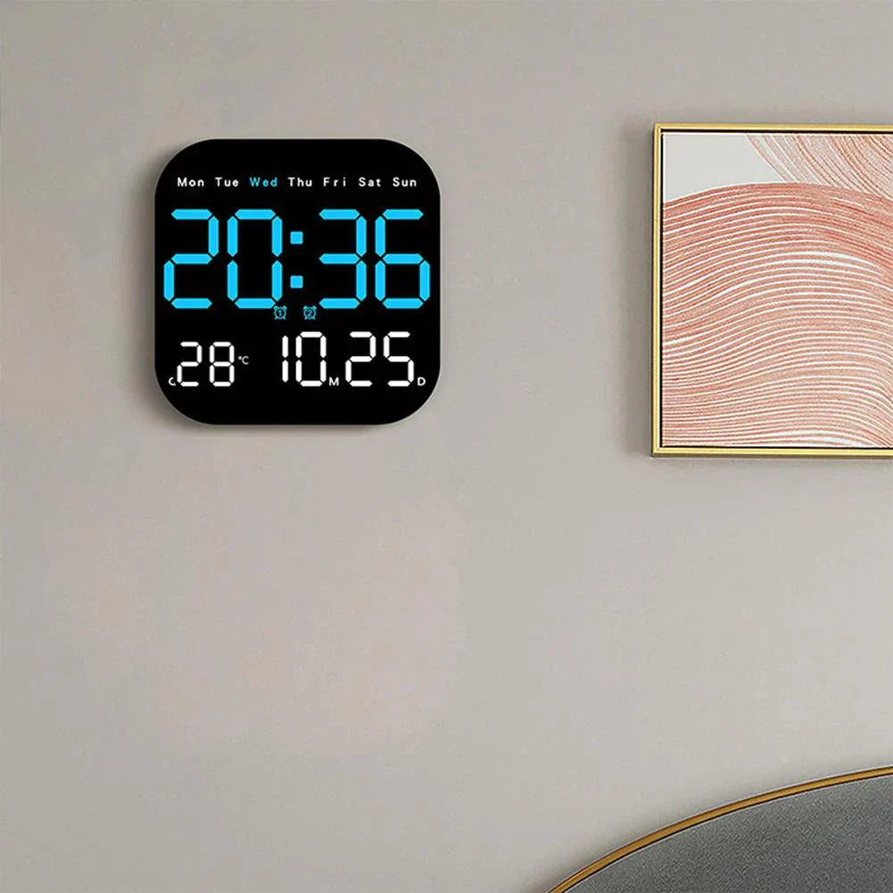 Smart LED Digital Clock with Remote and Temperature