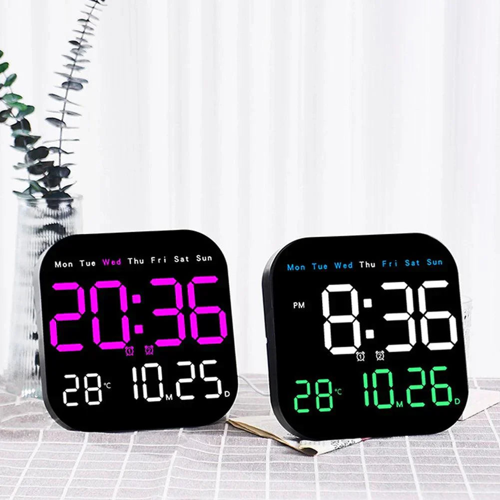 Smart LED Digital Clock with Remote and Temperature