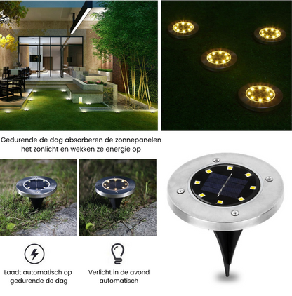 Outdoor Solar Powered LED Garden Lights Premium