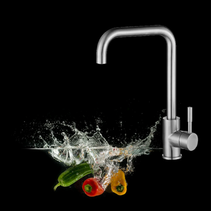 Contemporary Brushed Steel Kitchen Faucets