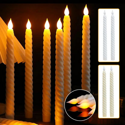 Realistic LED Candle Holder Set
