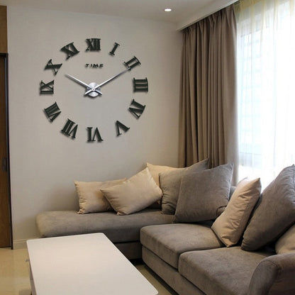 Stylish Wall Clock – Big Contemporary Decor Quartz Clock