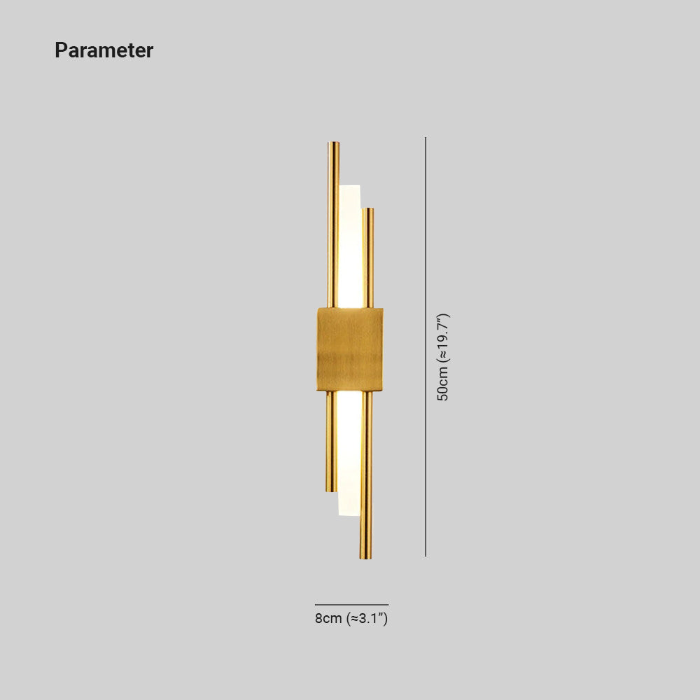 Luxury Black Gold LED Wall Light