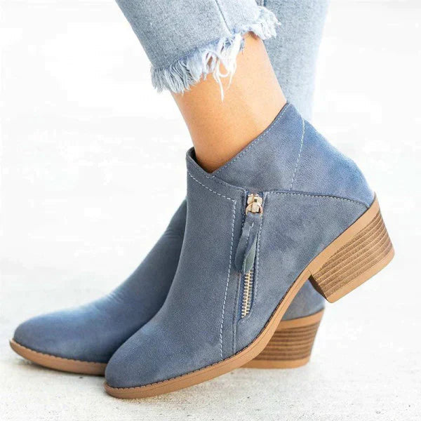 Women's Supportive Fit Boots - Comfortable Walking Boots - Fesara