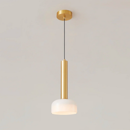 Modern Copper LED Pendant Light - Sleek Adjustable Design - Fesara