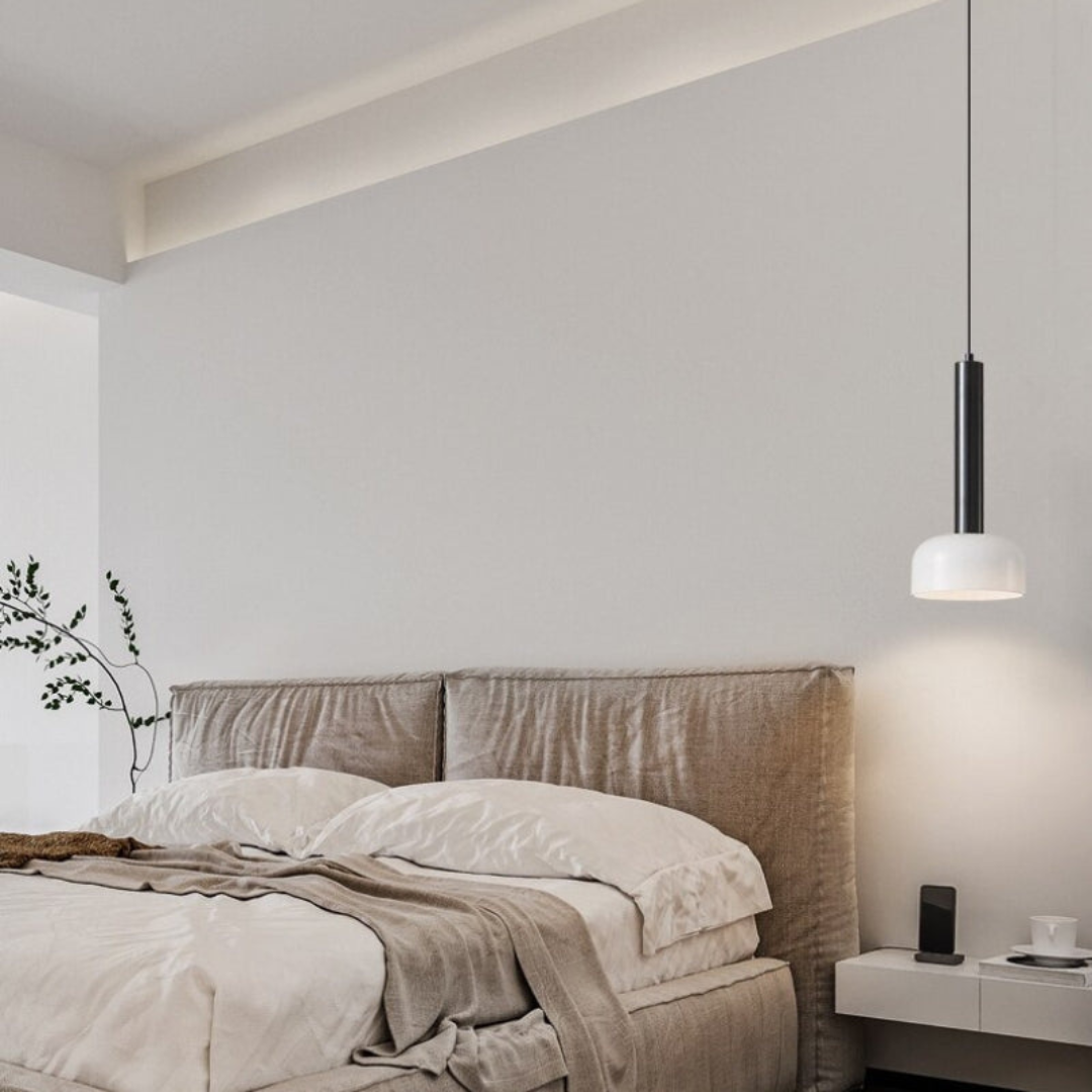 Modern Copper LED Pendant Light - Sleek Adjustable Design