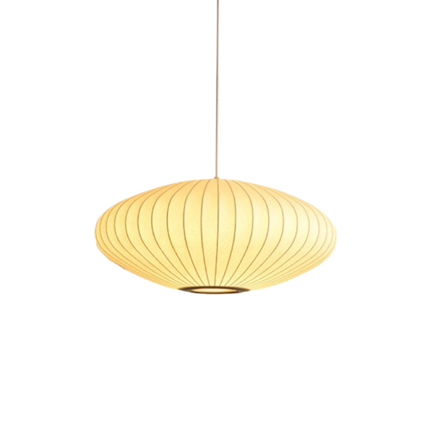 Elegant Silk Pendant Light for Dining Room - Fesara