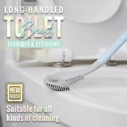 Extended Reach Toilet Brush for Deep Corner Cleaning