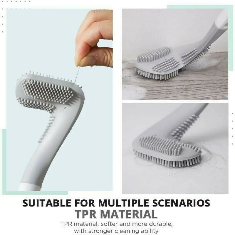 Extended Reach Toilet Brush for Deep Corner Cleaning