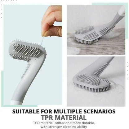 Extended Reach Toilet Brush for Deep Corner Cleaning