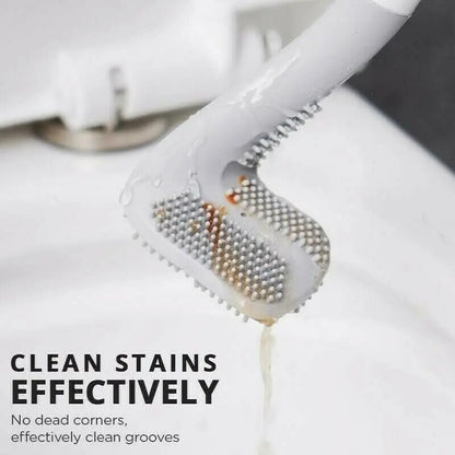 Extended Reach Toilet Brush for Deep Corner Cleaning