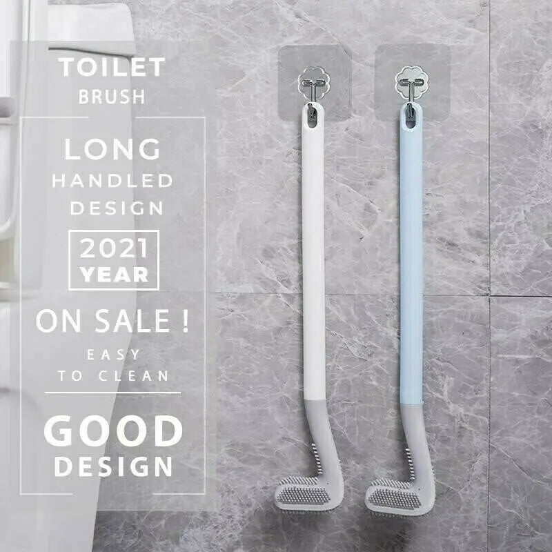 Extended Reach Toilet Brush for Deep Corner Cleaning