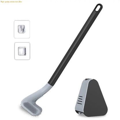 Extended Reach Toilet Brush for Deep Corner Cleaning