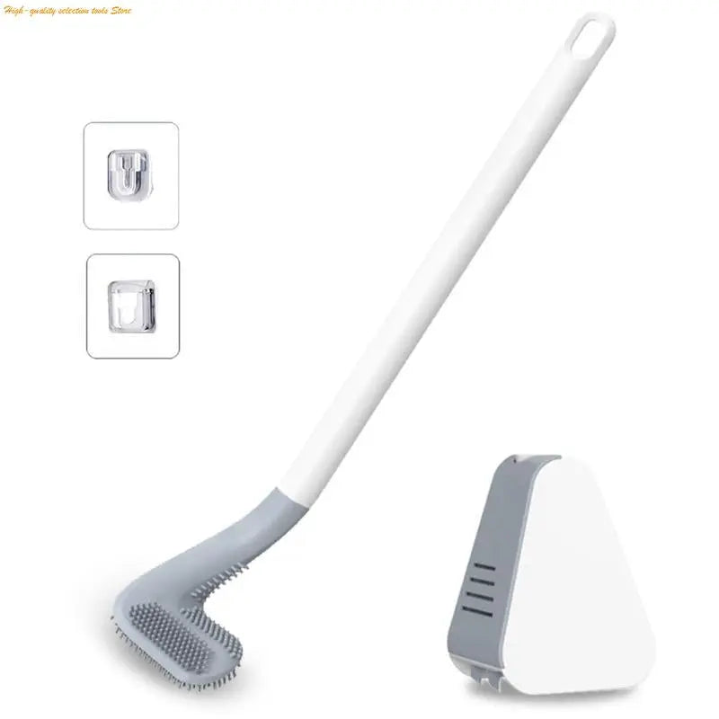 Extended Reach Toilet Brush for Deep Corner Cleaning