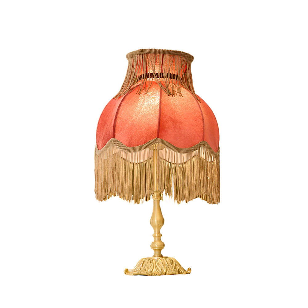 Chic Tassel Table Lamp in Gold Brass